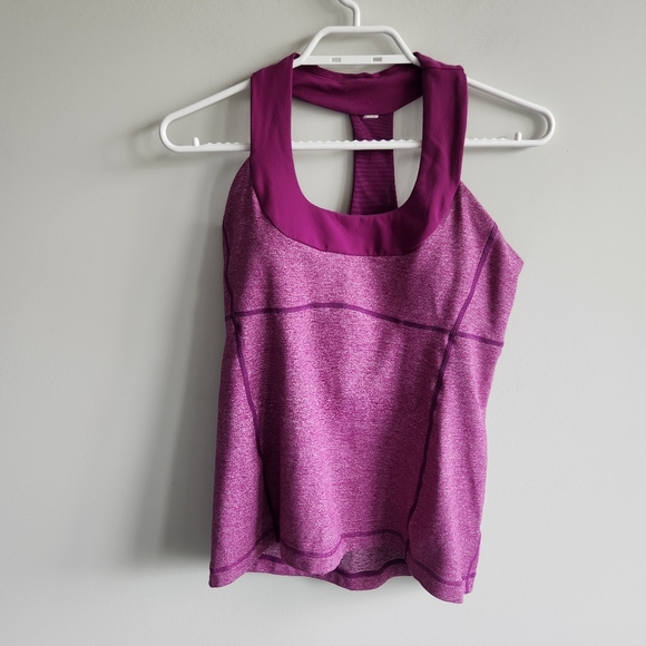 Lululemon Scoop Neck Athletic Tank Top Sleeveless Workout Gym Yoga Top Size 8 - Picture 3 of 8